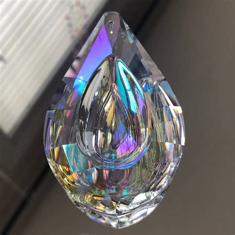 Prism Crystal AB Bird's Nest Prism Pendant Super X-large AB Crystal ...