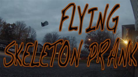 Halloween Prank - Flying Skeleton Using Drone - YouTube