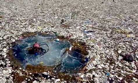 Watch: Photographer discovers two miles of garbage floating in the ...