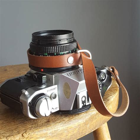 Personalised Leather Camera Wrist Strap By Hyde Wares ...