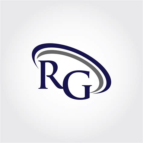 Monogram RG Logo Design By Vectorseller | TheHungryJPEG