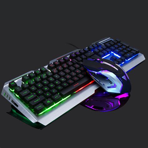 Buy Keyboard and mouse set cool style lighting fashion esports computer ...