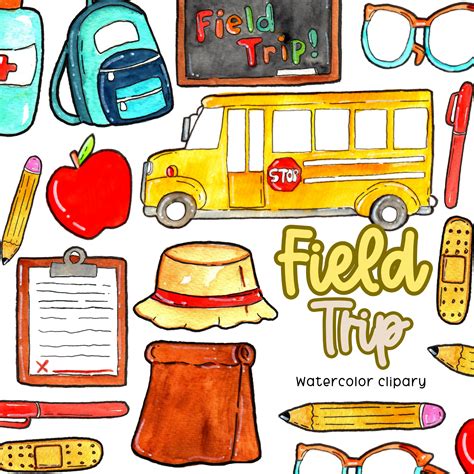 Field Trip School Bus Clip Art