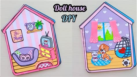 How To Make a beautiful Paper House /DIY Miniature paper House / paper ...