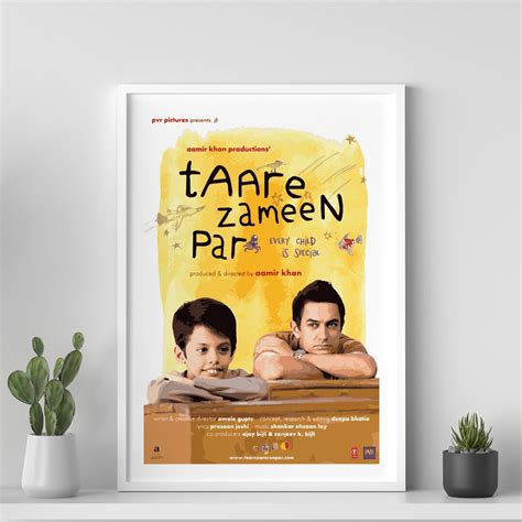 Taare Zameen Par Movie Poster, Desi Wall Art, Bollywood Movie Poster ...