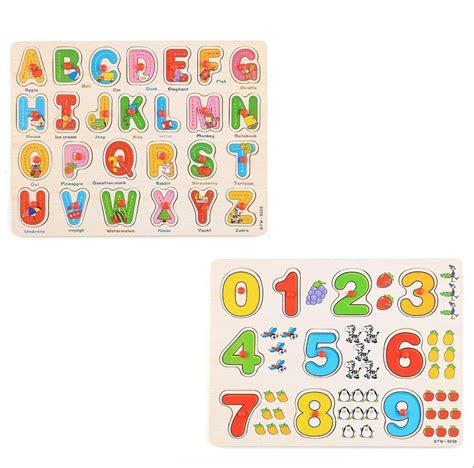 Multicolor Wooden Number And Alphabet Puzzle at Rs 120/piece in Jaipur ...