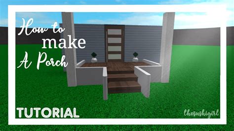 Bloxburg Front Porch Ideas