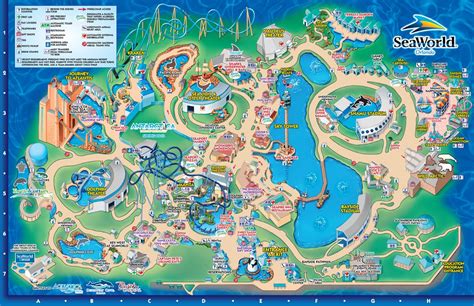 Seaworld Orlando Printable Map