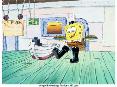 SpongeBob SquarePants Squeaky Boots SpongeBob Production Cel on Master ...