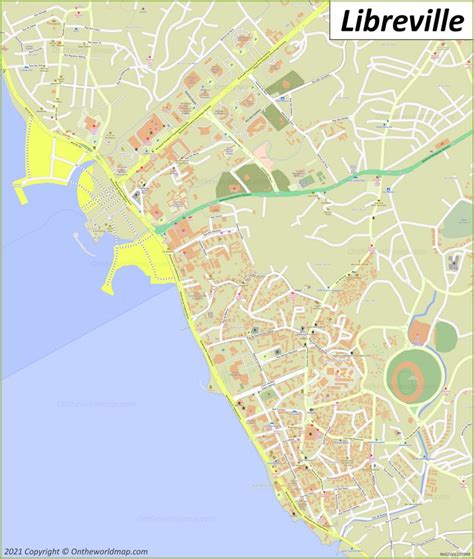 Libreville Map | Gabon | Detailed Maps of Libreville