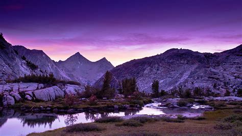 Sunset With Purple Sky, Lake And Photograph by Photography By Gene Wahrlich