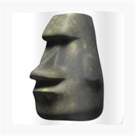 "Moai Emoji" Poster by xxkilicxxx | Redbubble