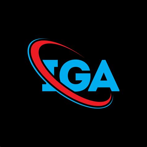 logotipo de iga. letra iga. diseño del logotipo de la letra iga ...