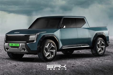 Kia EV9 Electric Pickup Truck imagined in a digital render | AUTOBICS