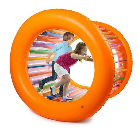 Hoovy 51" Large Inflatable Roller Wheel Outdoor Toy for Kids & Adult ...