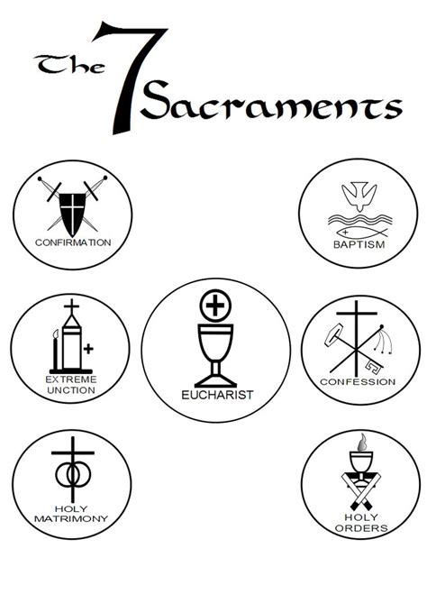 Free Seven Sacraments Coloring Pages