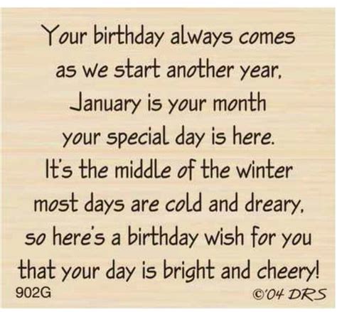 Birthday in January* | Birthday verses, Birthday quotes for me ...