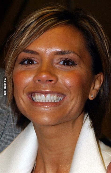 And that's why Victoria Beckham never smiles - 9GAG