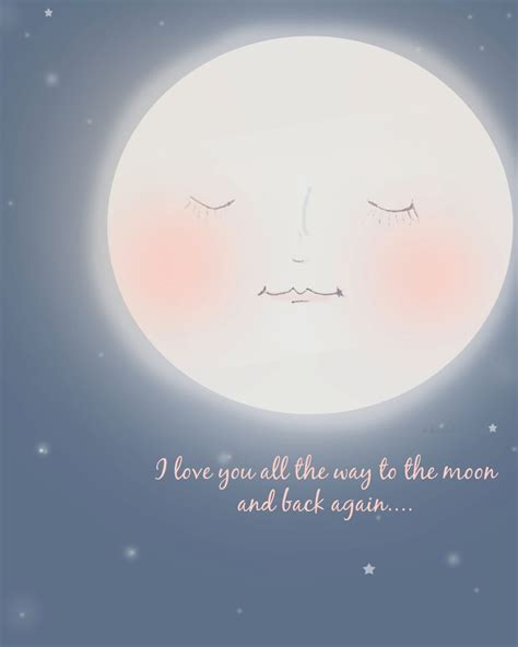 Moon Wall Art Moon Art I love you to the Moon and Back