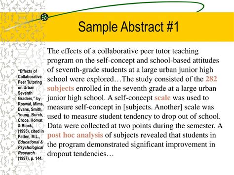 PPT - Sample Abstract #1 PowerPoint Presentation, free download - ID ...