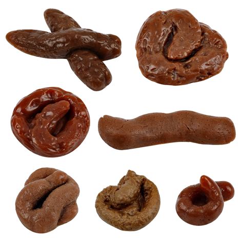 Buy Chivao 7 Pieces Fake Poo Realistic Fake Turd Prank Lifelike Poo Toy ...