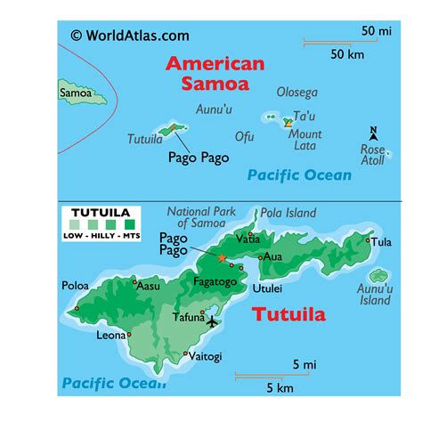 American Samoa Map / Geography of American Samoa / Map of American ...