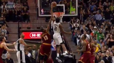 Kawhi Leonard Goes Sky High For An Emphatic Put-Back Dunk