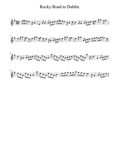 Rocky Road to Dublin Sheet music for Piano (Solo) | Musescore.com