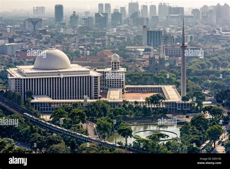 Istiqlal Mosque, or Masjid Istiqlal, (Independence Mosque) in Stock ...