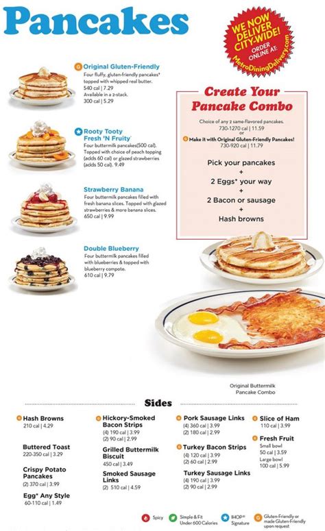 IHOP Menu with Prices and the IHOP Hours - November 2024