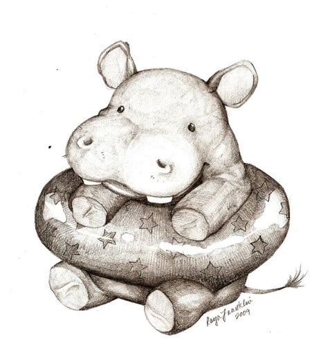 Hippo by Ceramir on deviantART | Hippo drawing, Cute hippo, Baby hippo