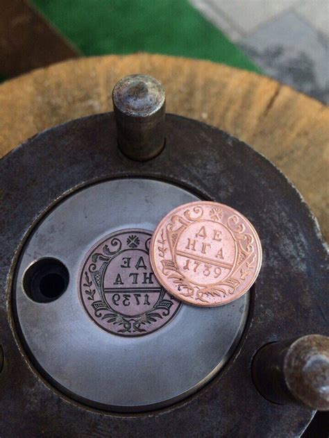 Equipment for minting coins. Making coins from brass copper | Etsy