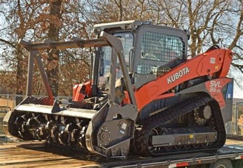 Kubota SVL 95 2S skid steer and forestry mulcher | Heavy equipment ...