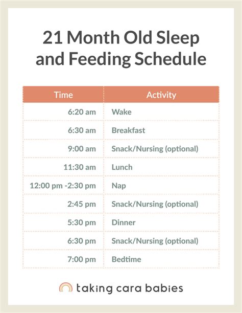 21 Month Old Sleep Schedule | Taking Cara Babies