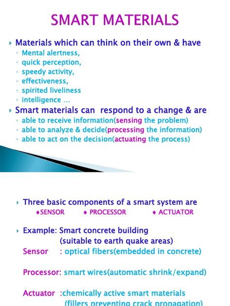 Smart Materials | PDF | Shape Memory Alloy | Piezoelectricity