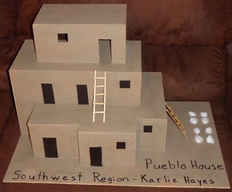 School Projects: Southwest Region Native American Pueblo House ...