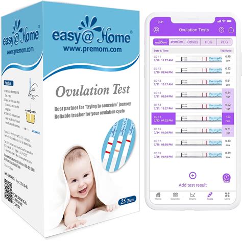 Easy@Home Ovulation Test Strips, 25 Pack Fertility Tests, Ovulation ...