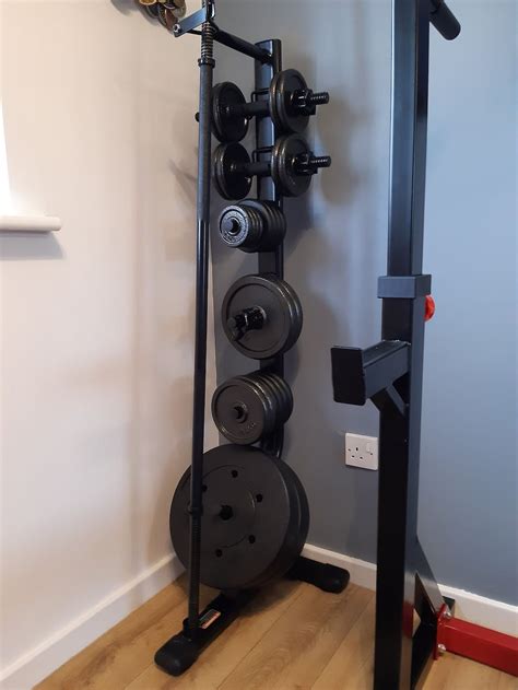 Dumbbell, Plates & Bar Weights Storage Rack Stand Holder Home Weight