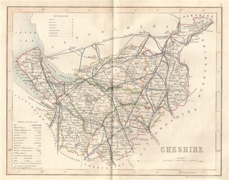 Cheshire antique map – Maps and Antique Prints