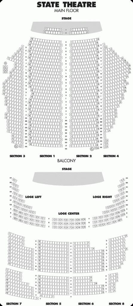 state theatre sydney seating plan | State theatre, Seating charts ...