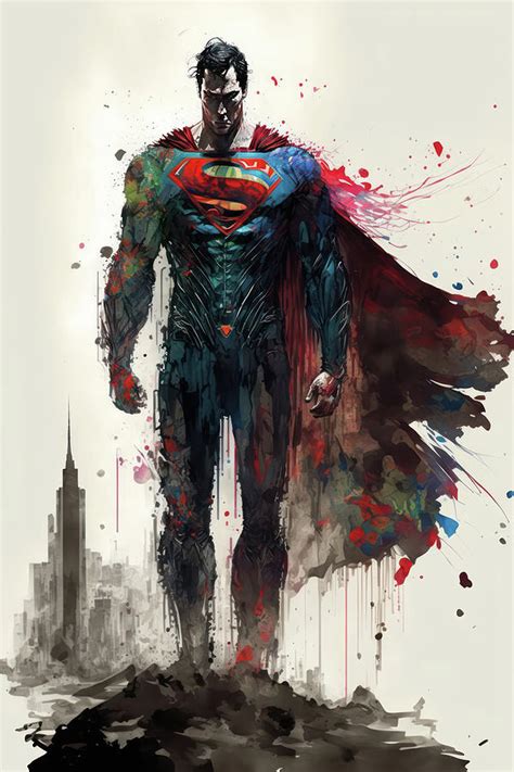 Superman concept art image Photograph by Matthew Gibson - Fine Art America