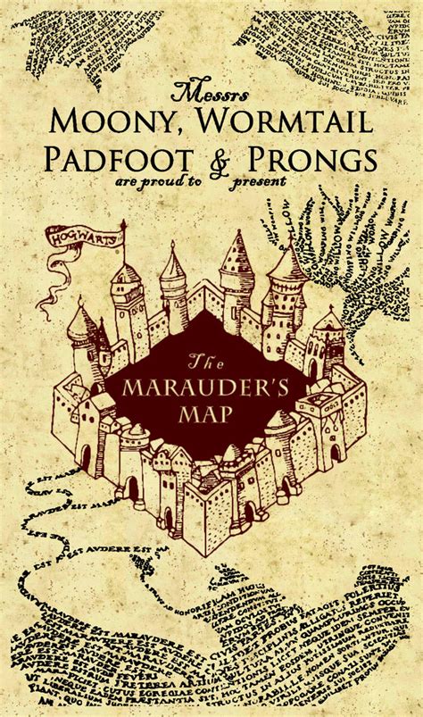 Marauders Map by itsyurimei on DeviantArt