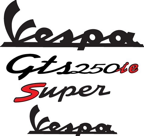 Vespa Gts 250 Ie Logo Vector - (.Ai .PNG .SVG .EPS Free Download)