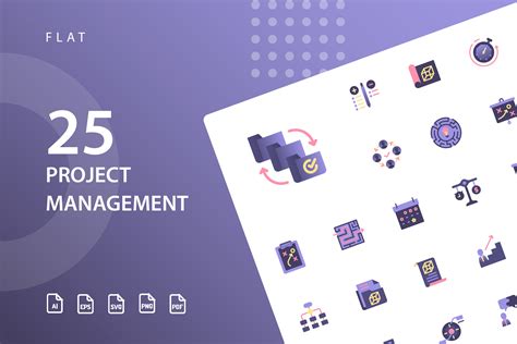 Project Management Flat Icons