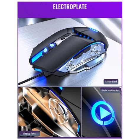 Membrane Gaming Keyboard Gaming Mouse Membrane Feeling RGB LED Backlit ...