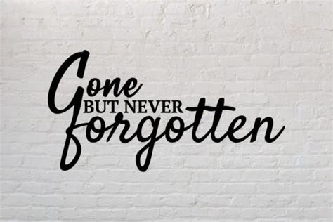 Gone but Never Forgotten, Memorial SVG Graphic by graafixoo · Creative ...