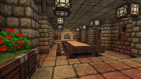 minecraft medieval dining room - parisisaacs