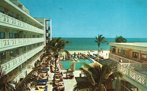 Vintage Postcard 1960's The Attache Resort Motel Hollywood-By-The-Sea ...