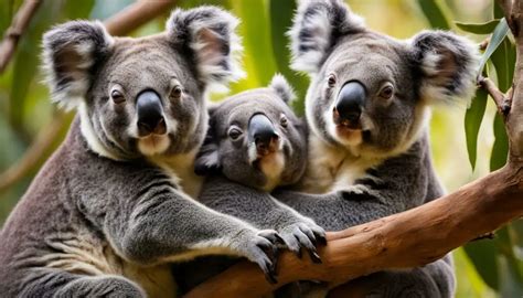 How do koalas mate and reproduce in the wild?