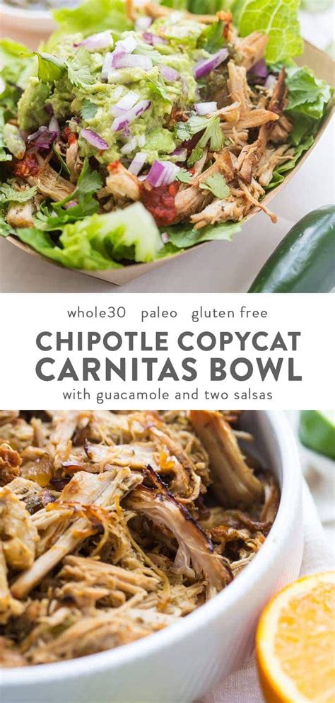 Chipotle Copycat Whole30 Carnitas Bowl - 40 Aprons